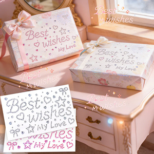 Adesivi con Strass 'Buon <span class=keywords><strong>Compleanno</strong></span>', Adesivi con <span class=keywords><strong>Auguri</strong></span> di Buon <span class=keywords><strong>Compleanno</strong></span>, Adesivi con Strass Fai-da-Te, Decorazioni Regalo - Product Image 3