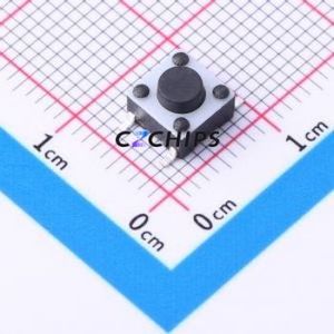 TSD003A04326A34 Tactile Switch SMD-4P,6x6mm Switch Round Button 2.6N Vertical Mount 6mm - Product Image 1