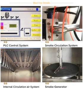 Máy làm thịt hun khói, lò hun khói thực phẩm, máy làm xúc xích thương mại, lò hun khói cá điện di động - Product Image 4