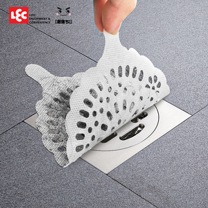 Filtre de drain jetable LEC, forme irrégulière, installation facile pour salle de bain et toilettes - Product Image 1