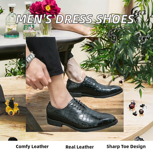 Chaussures habillées en cuir véritable pour hommes, style monk strap, à lacets, confortables, personnalisables, à bout pointu, pour le bureau et les affaires, vente en gros - Product Image 2