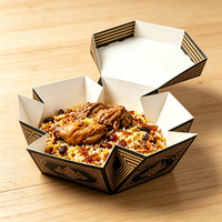 Großhandel Kundenspezifische Logo Mandi Reisschalen-Box Umweltfreundliche Biologisch Abbaubare Halal Restaurant-Verpackungsmaterialien Fabrik