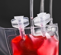 Sacs de congélation à usage unique de sang de cordon et de cellules immunitaires et de cellules souches bon marché d'usine de la Chine (750ml)