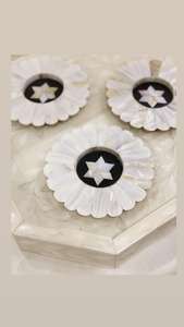 Ensemble de sous-verres et plateau en nacre incrustés de qualité exportée pour les occasions de fête et la décoration intérieure - Product Image 5