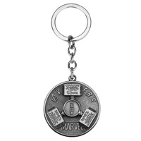 Porte-clé avec couteau, modèle d'arme, pendentif en métal avec bouclier de hache, porte-clés, vente en gros