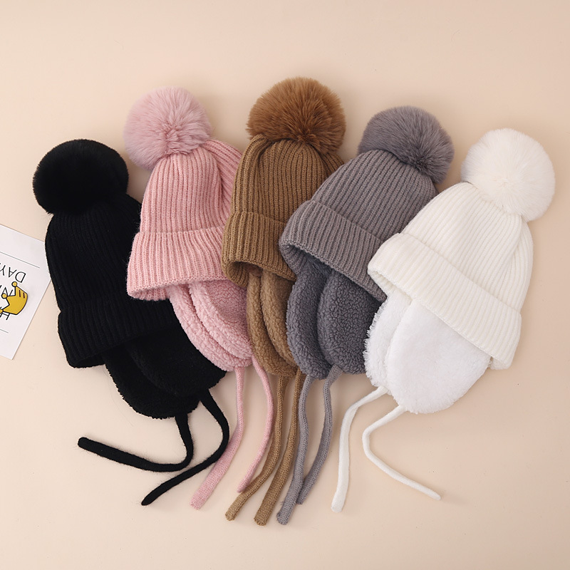 Warm Beanie Ear Flaps Stylish Winter Hats for All Ages