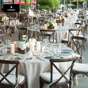 <span class=keywords><strong>Table</strong></span> pliante en bois pour enfants, Banquet à manger, de 48 pouces, ronde et 21 pouces de haut - Product Image 5