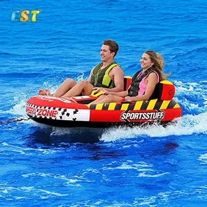 Brinquedo inflável emocionante de água, barco de esqui com barco para praia e mar