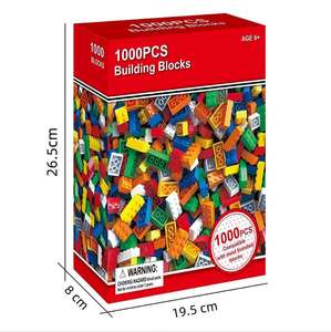 Juego de Bloques de Construcción Clásicos de Plástico, 500/1000 Piezas, Bloques de Juguete DIY, Juego de Bloques de Construcción Básicos Compatibles con las Principales Marcas - Product Image 1