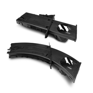 Carbon Fiber Cup Holder Frame With Dashboard Trim For Bmw Vehicles <b>Abs</b> Material Stk 0084 - Product Image 2