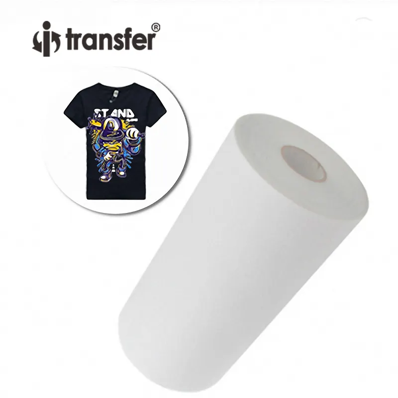 Weißer Tinten strahl drucker PET-Rollfilm für den T-Shirt-Druck 30CM 60CM Wärme übertragung I-Transfer Cold Peeling Textilien WPC-06