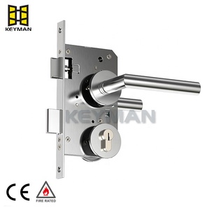 KEYMANCE Serrure <span class=keywords><strong>de</strong></span> <span class=keywords><strong>porte</strong></span> haute sécurité en acier inoxydable pour <span class=keywords><strong>porte</strong></span> <span class=keywords><strong>d</strong></span>'entrée commerciale en bois KEYMANCE EN12209 - Product Image 4