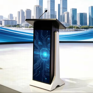 Écran LED de podium vidéo couleur personnalisable, affichage numérique animé pour conférences, discours, événements, P1.8 LED numérique d'intérieur - Product Image 1