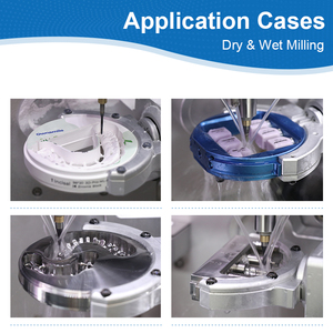 Machine de fraisage dentaire 5 axes CAD CAM pour découpe humide et sèche de titane et de disilicate de lithium pour laboratoire dentaire - Product Image 5