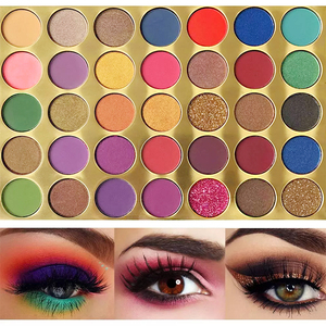 Paleta de Sombras de Ojos Mate Pigmentadas en 35 Colores, con Brillo y Destellos - Product Image 3