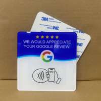 Échantillon gratuit - Étiquette NFC personnalisée avec code QR dynamique pour les avis Google, plaque d'avis Google pour les restaurants
