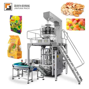 Hot sale Jintian food packing machinery Vertical packaging machine multihead weigher stick sugar chili packing machine