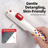 Brosse de toilettage ABS à dents fines pour chats et chiens, outil de démêlage et de suppression des poils pour chats à poils longs