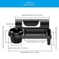 Boîte de rangement multifonction pour téléphone dans la voiture, organisateur de clés de voiture, support de porte, porte-objets divers, porte-gobelet, porte-cigarettes
