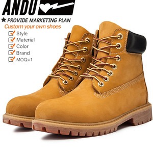 Chaussures élégantes de fabrication industrielle, imperméables, en cuir et caoutchouc, bottes d'hiver pour hommes, séchage <span class=keywords><strong>rapide</strong></span>, bottes en cuir pour hommes, taille 46, bottes <span class=keywords><strong>Martin</strong></span> pour hommes - Product Image 1