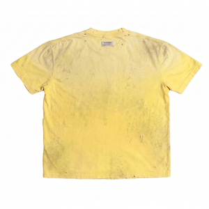 T-shirt Vintage in Cotone da Uomo 300gsm Vestibilità Ampia Effetto Usurato Strappato Girocollo a Costine Retrò Multi Grafica Streetwear - Product Image 2