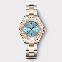 Montre pour femme VLOVE, mode, cadran en nacre, pierres, étanche, montre de luxe légère