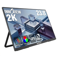 Pantalla IPS Portátil Ultrafina de 23.8 Pulgadas, 2K QHD, 100Hz, Relación de Contraste de 2000:1, para Uso en el Hogar y la Oficina