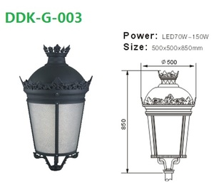 Poteau lumineux en Aluminium moulé sous pression, 3m, 4m, 5m, Ip65, Led pour l'extérieur, rue, jardin - Product Image 6