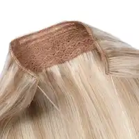 Запутывает свободную модные Halo волосы для наращивания на заколках, 8-28 дюймов прямые синтетические волосы рыба линия человеческих волос дешевые наращивание волос Halo