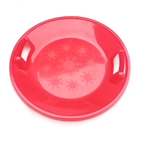 YAMA Luge ronde en plastique écologique pour enfants, toboggan, coulisses, sangle, couleurs personnalisables, logo pour la neige, l'herbe, le ski