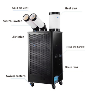Aire Acondicionado Portátil SAC-40D de 12000 BTU con Doble Manguera, Unidad de Refrigeración Industrial de 4000W para Sala de Servidores y Centro de Datos, Alto Rendimiento de Refrigeración - Product Image 3