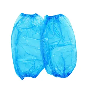 Bán buôn dùng một lần Micro xốp trên tay áo polyethylene LDPE PE cánh tay tay áo Bìa đàn hồi Cuff bán buôn nhựa dùng một lần