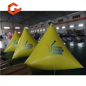 <span class=keywords><strong>Bouée</strong></span> de <span class=keywords><strong>triathlon</strong></span> gonflable / Bouées gonflables de forme triangulaire / <span class=keywords><strong>Bouée</strong></span> aquatique gonflable pour la publicité - Product Image 2