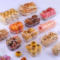 Vente en gros de mini boîtes de bonbons transparentes en plastique transparent Conteneur de bonbons en acrylique pour cadeaux de bonbons et gâteaux à usage alimentaire pour sushis sandwichs