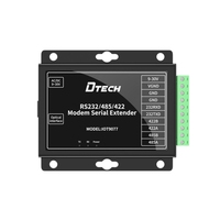 DTECH IOT9077 Módem de Fibra Óptica Monomodo 3 en 1 RS232/485/422 SC, Extensor Serial