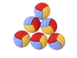 Cabujones planos deportivos de resina para decoración del hogar, 100 unidades, para fútbol, baloncesto, voleibol, Softball, bricolaje - Product Image 4