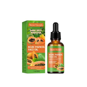 Pelle del viso della luna occidentale idratante Anti secchezza siero rassodante poro restringere la rimozione dell'acne esfoliante Koji Papaya estratto di olio