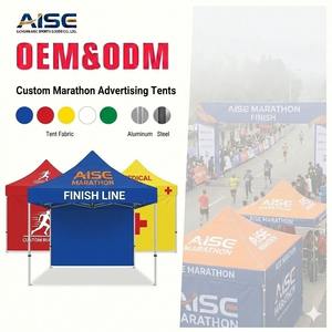 Abri sportif pliable personnalisé avec logo, protection UV50+, imperméable et coupe-vent, tente d'équipe à montage rapide (60 secondes) pour marathon et publicité extérieure - Product Image 1