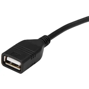 Tự Làm OEM Đen Trắng 30Cm USB 2.0 Một Loại Nữ Đến 4 Dây Cáp Mở Pigtail 10 Mét Tước 2 Mét Tin Chì