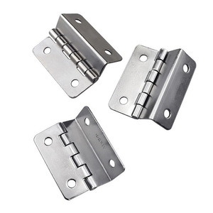 Bisagra triple plegable de hierro Yuyao de 1 mm de grosor para puerta de armario, pequeña, en níquel blanco y negro electroforético - Product Image 2