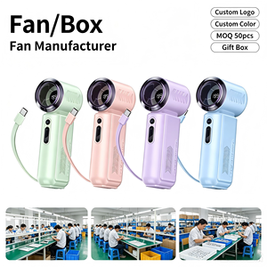 Grand Opening Sale Household Mini Portable <b>Fan</b> Usb Rechargeable Night Light Class A Hand <b>Fan</b> With Logo Blue <b>Small</b> <b>Fan</b> - Product Image 3