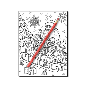 Commercio all'ingrosso su ordinazione di magic water <span class=keywords><strong>disegno</strong></span> di natale del bambino del bambino penne gel di riempimento colorazione stampa del libro per adulti bambini - Product Image 5