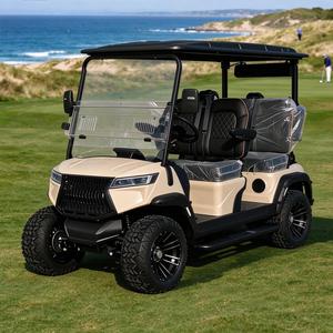 Carrito de Golf Eléctrico Todoterreno de 4 Plazas con Pantalla Grande Premium y Sistema de Audio - Product Image 1