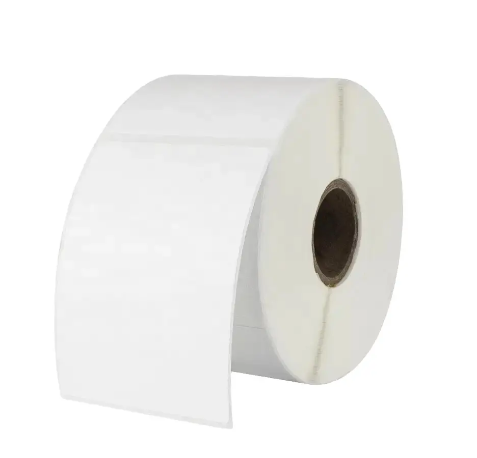 OEM customized different specifications white blank self-adhesive label coated paper/thermal paper label