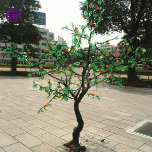 Árbol de Frutas Artificial Decorativo con Luces LED, Frutos Brillantes, Decoración para Exteriores, Halloween, Calle Comercial, Plaza, Resort, Eventos - Product Image 6
