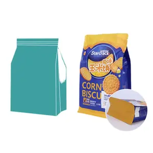 Kantong Ziplock tersegel Premium, untuk Batch kecil teh makanan ringan plastik aluminium Foil Stand up kantong kemasan makanan dengan cetak Logo