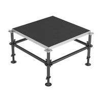 1.22*1.22m et 1.22*2.44m de panneau de scène en aluminium Layher avec hauteur réglable pour concert d'église et mariage