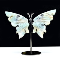 Vente en gros de pierres précieuses, cadeaux en forme d'ailes de papillon, pierres de guérison, artisanat en cristal, cristal naturel, sculpture d'ailes de papillon