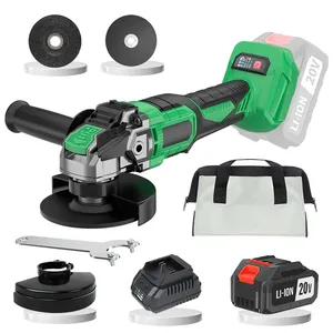 Meuleuse d'angle sans fil industrielle 20V à batterie, moteur brushless 8000 tr/min, avec disque de meulage inclus CA-20GSS Cor - Product Image 1