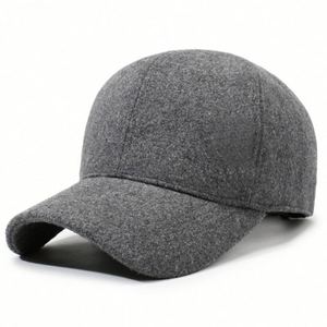 Casquette de baseball épaisse doublée polaire anti-froid, nouvelle collection automne-hiver 2025, couleur unie, pour homme, idéale pour les activités de plein air et le sport. - Product Image 6